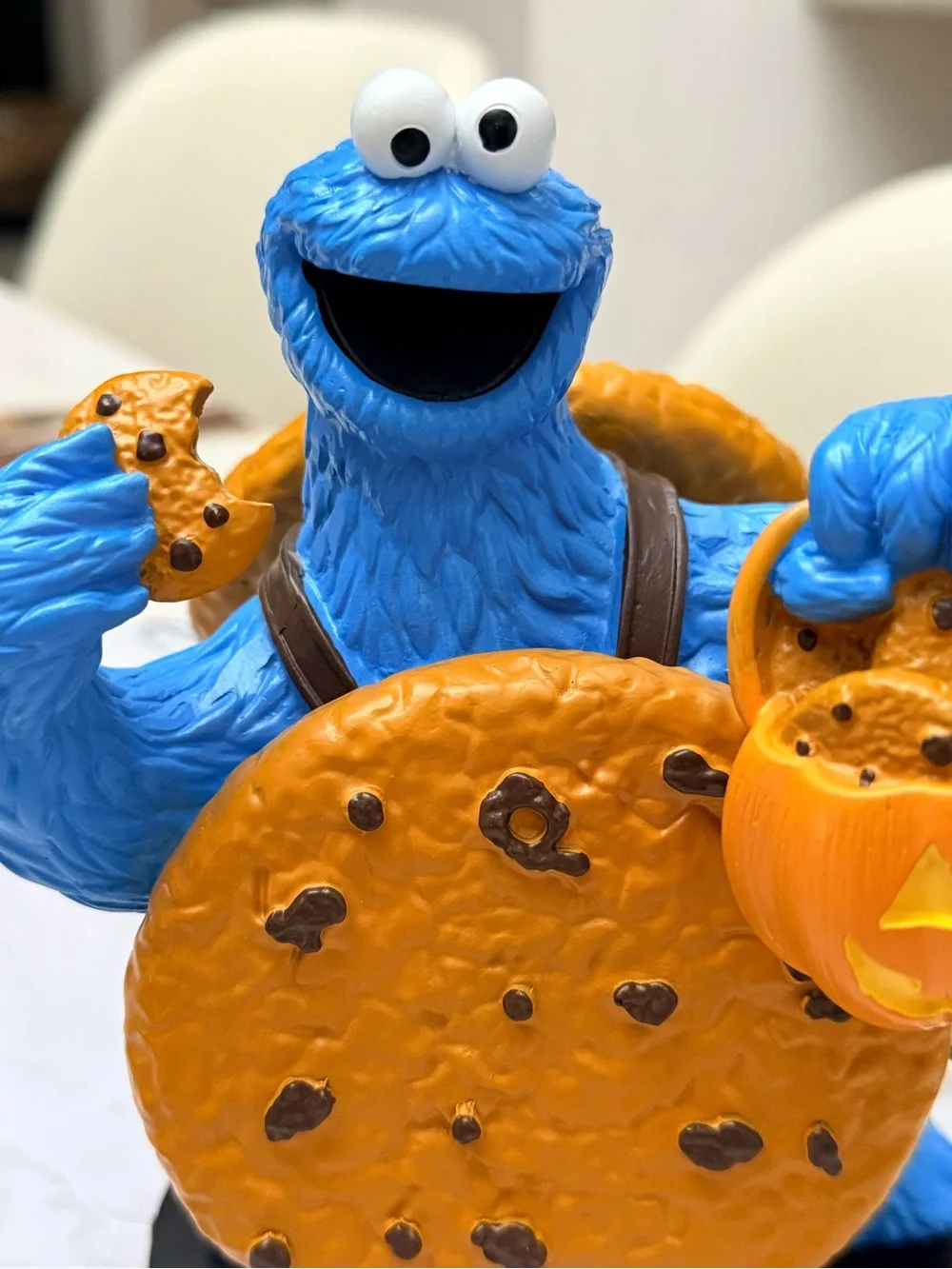 Cookie Monster Jack-O’-Lant Halloween Pumpkin Figure Sesame Street Decor 2026